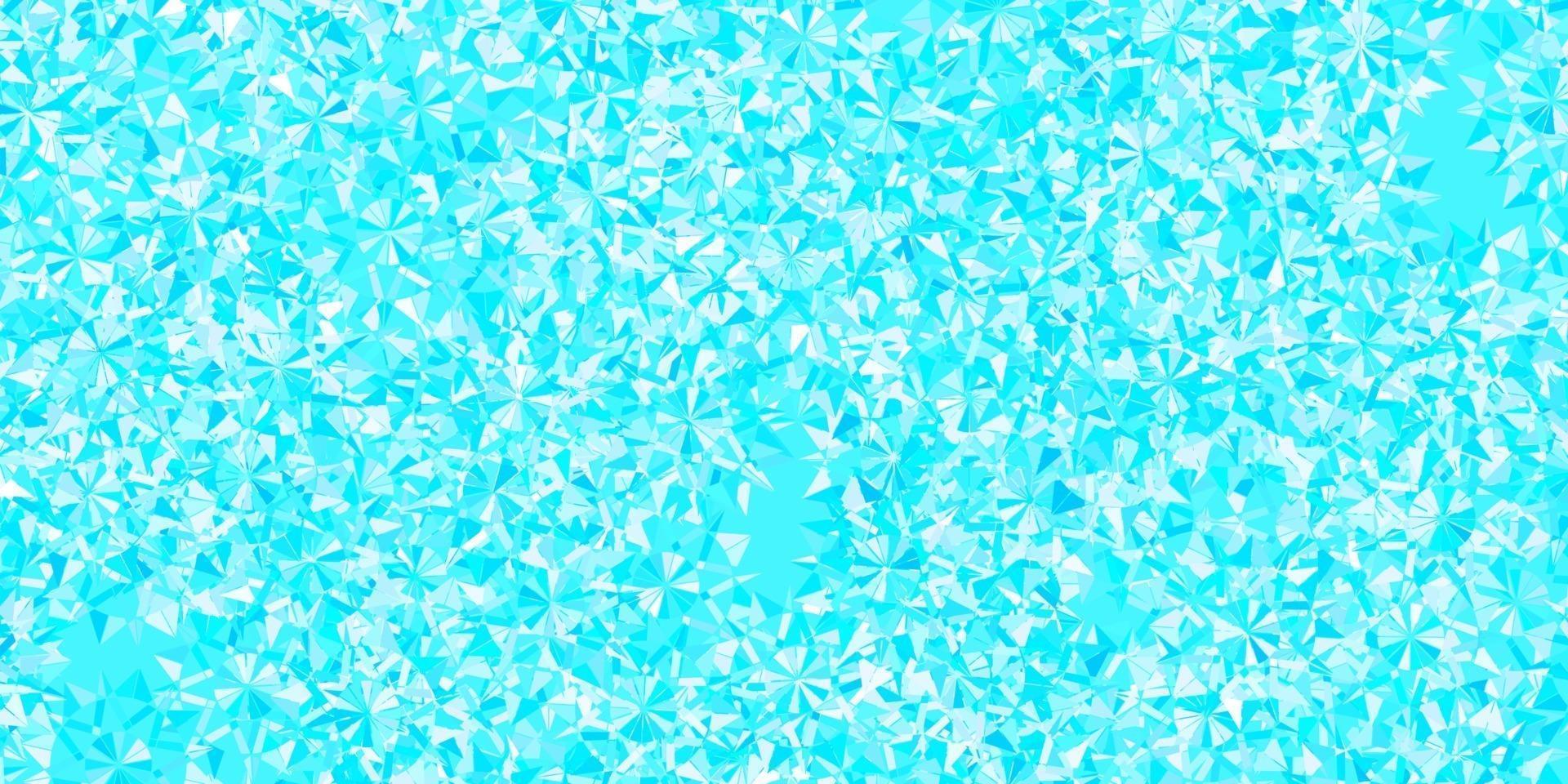 Light Pink, Blue vector background with christmas snowflakes.