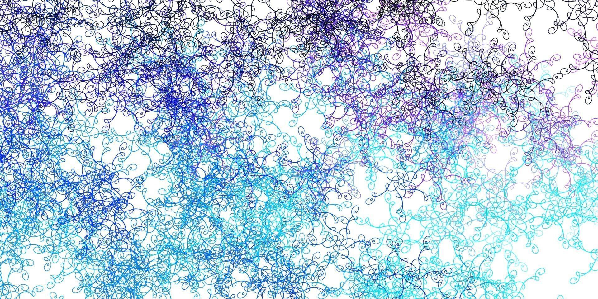 Light Pink, Blue vector background with bent lines.