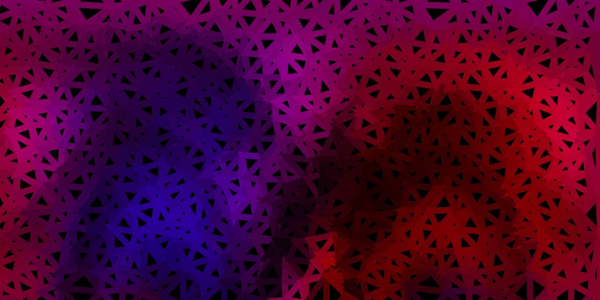 Dark pink, yellow vector gradient polygon layout.