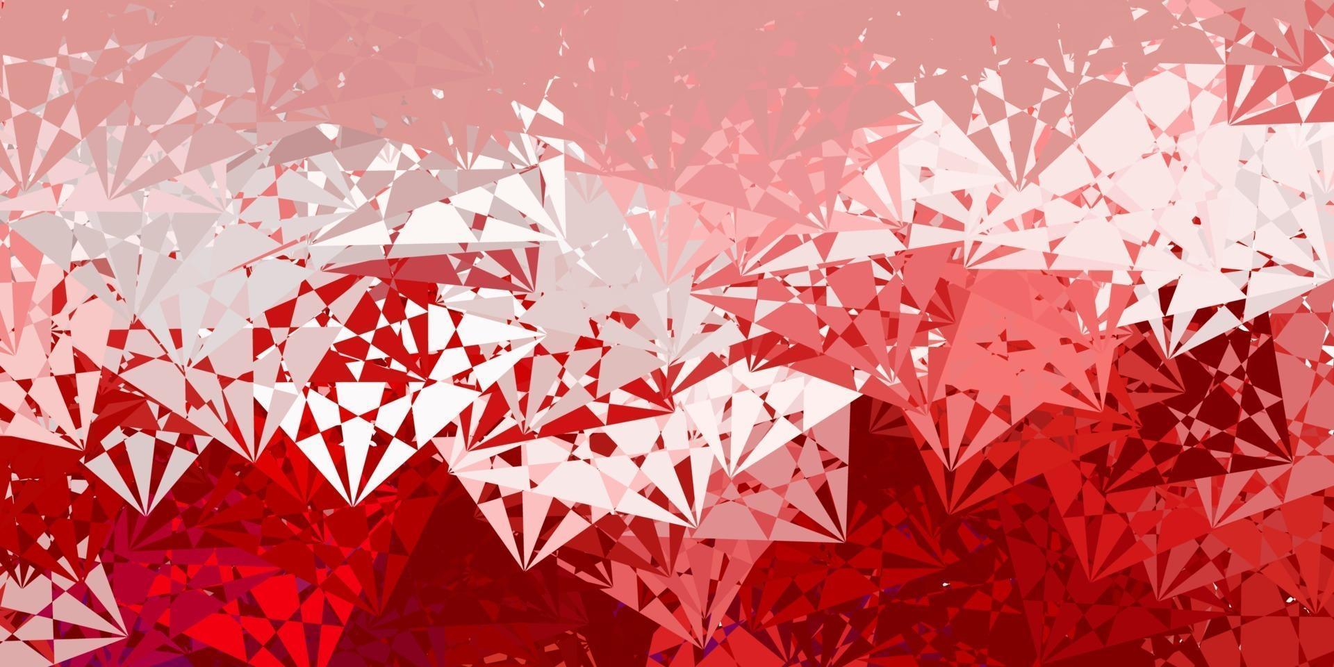Light Pink, Red vector texture with random triangles.