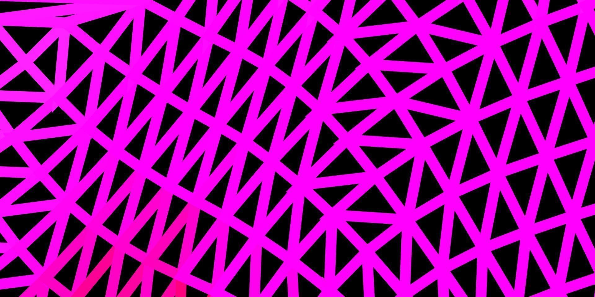 Dark purple, pink vector poly triangle layout.