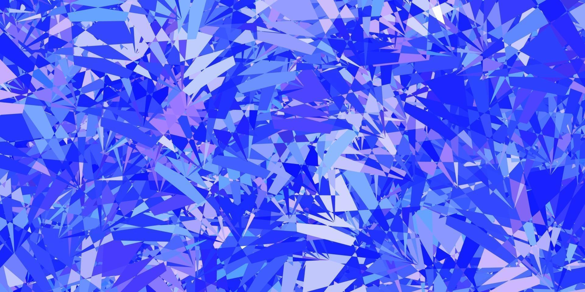 Light Purple vector pattern with polygonal shapes.