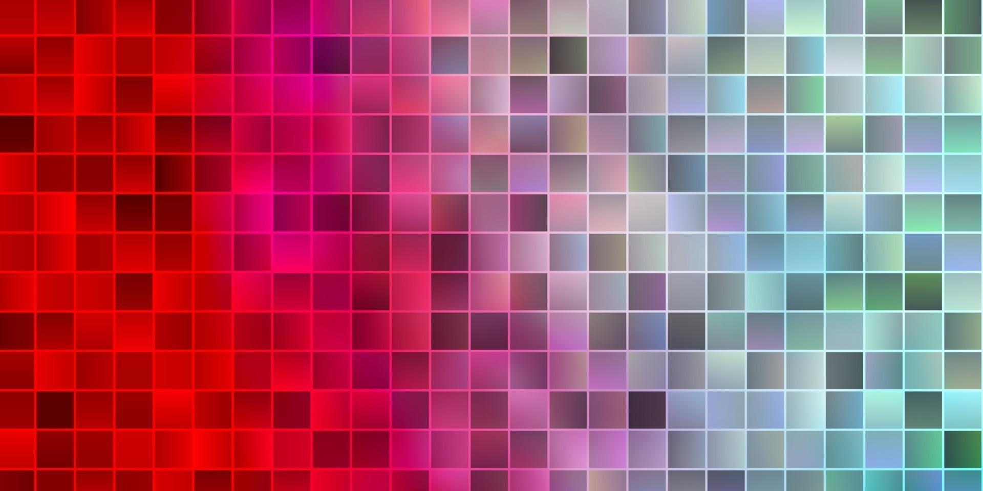 Light Blue, Red vector pattern in square style.