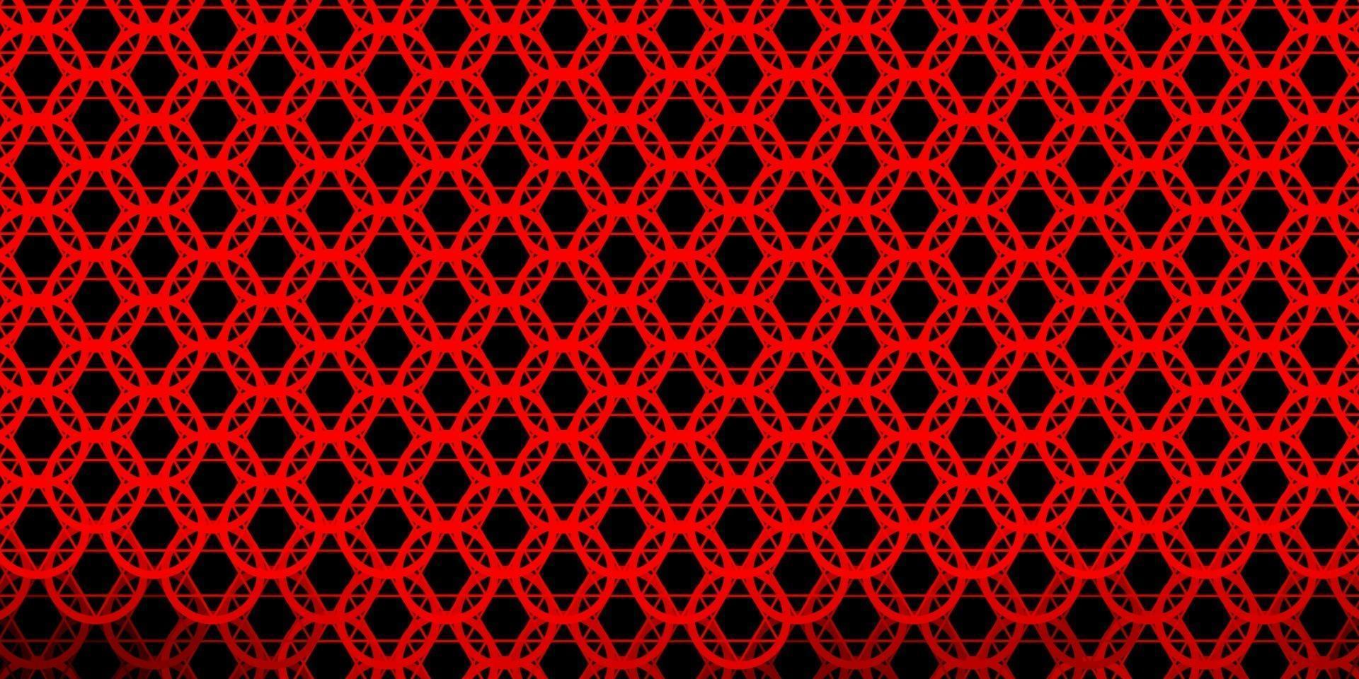 Dark Red vector template with esoteric signs.
