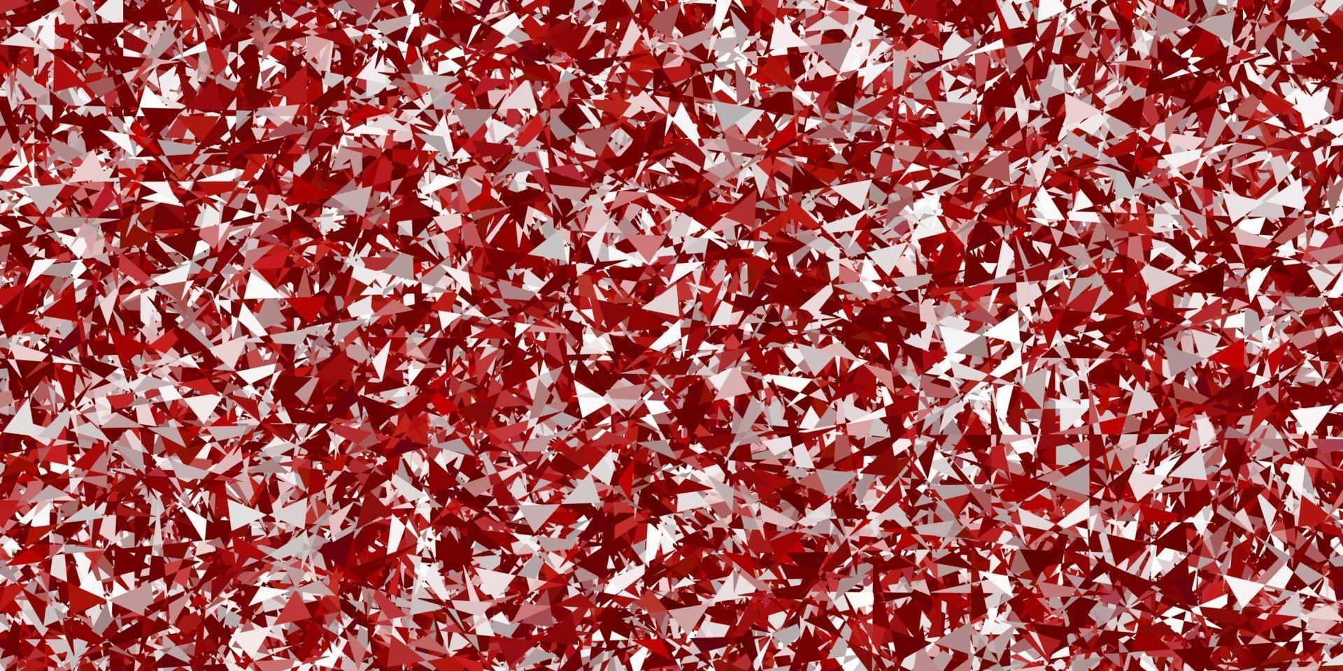 Light red vector texture with random triangles.