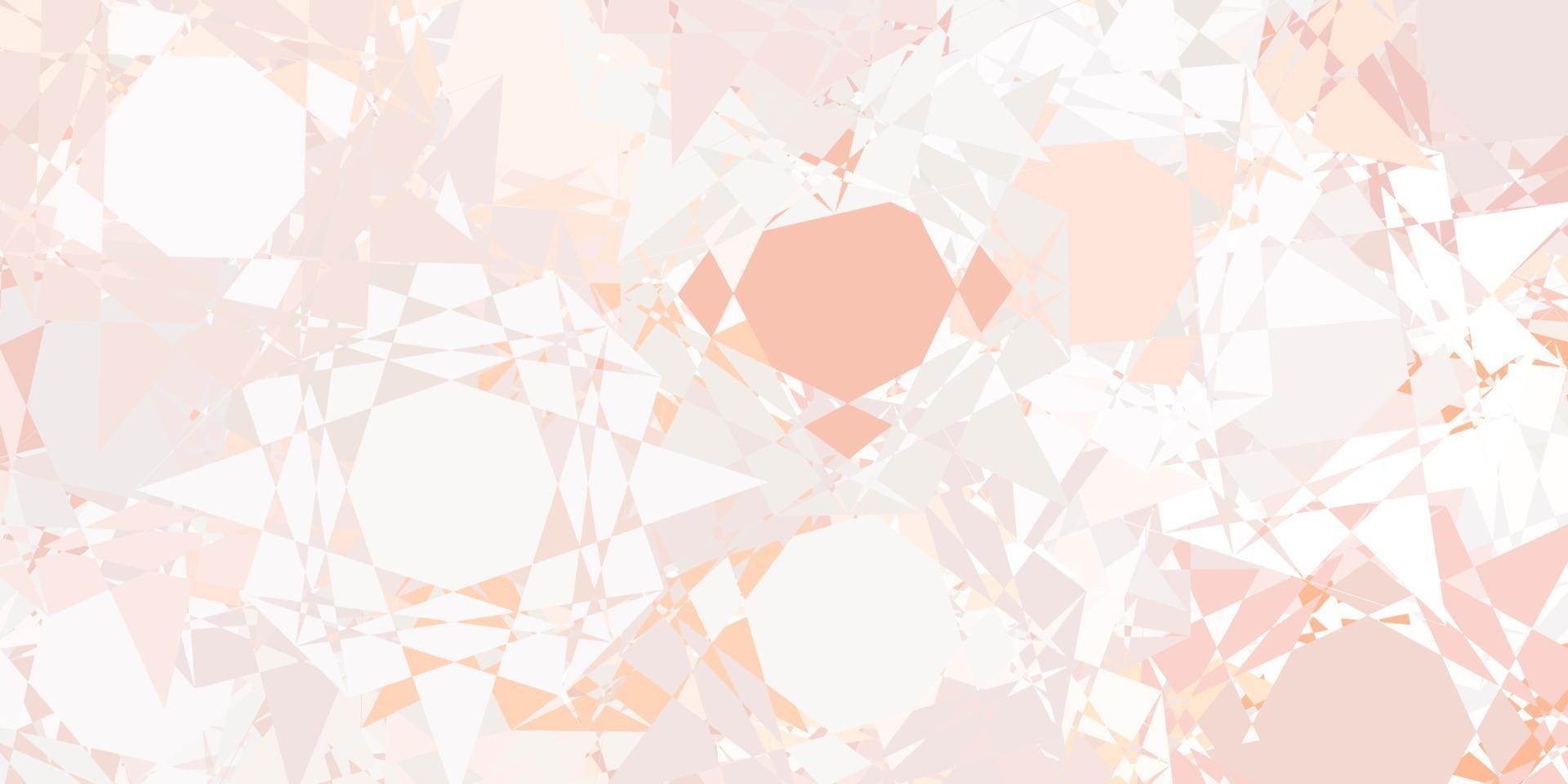 Light red vector backdrop with triangles, lines.