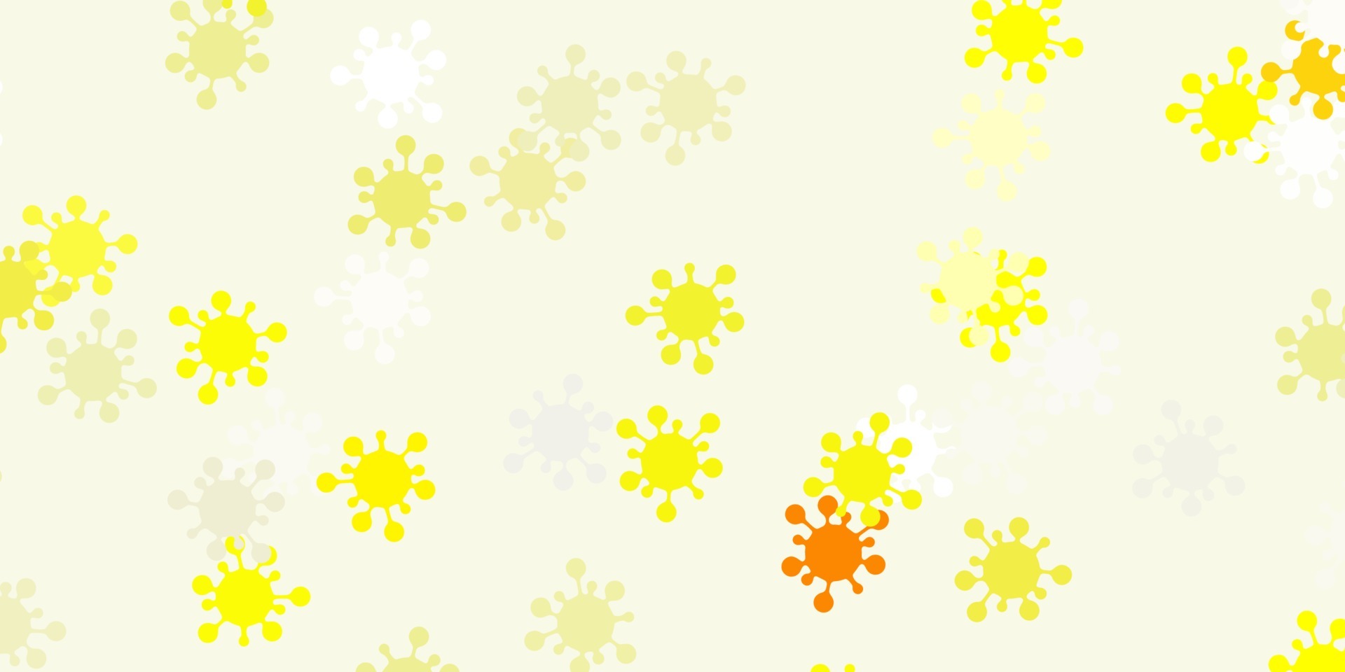 Light yellow vector backdrop with virus symbols. 5236568 Vector Art at