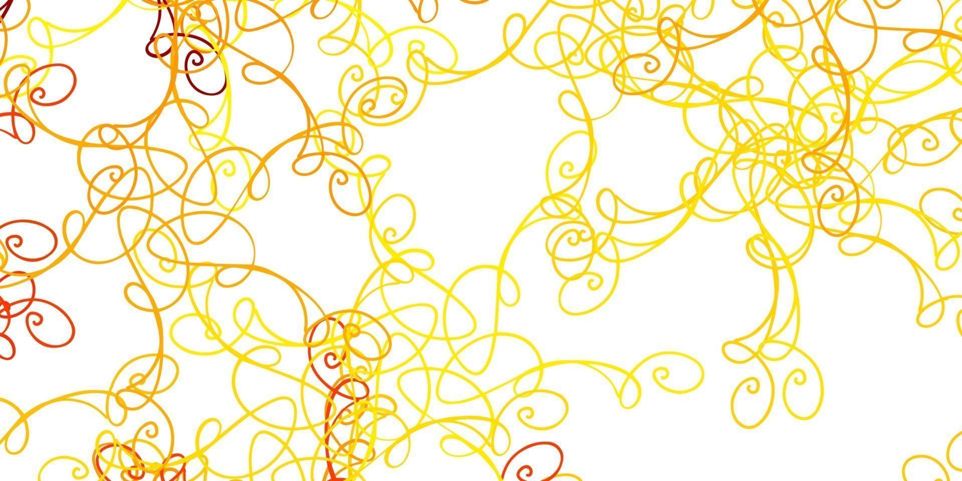Light Yellow vector template with wry lines.