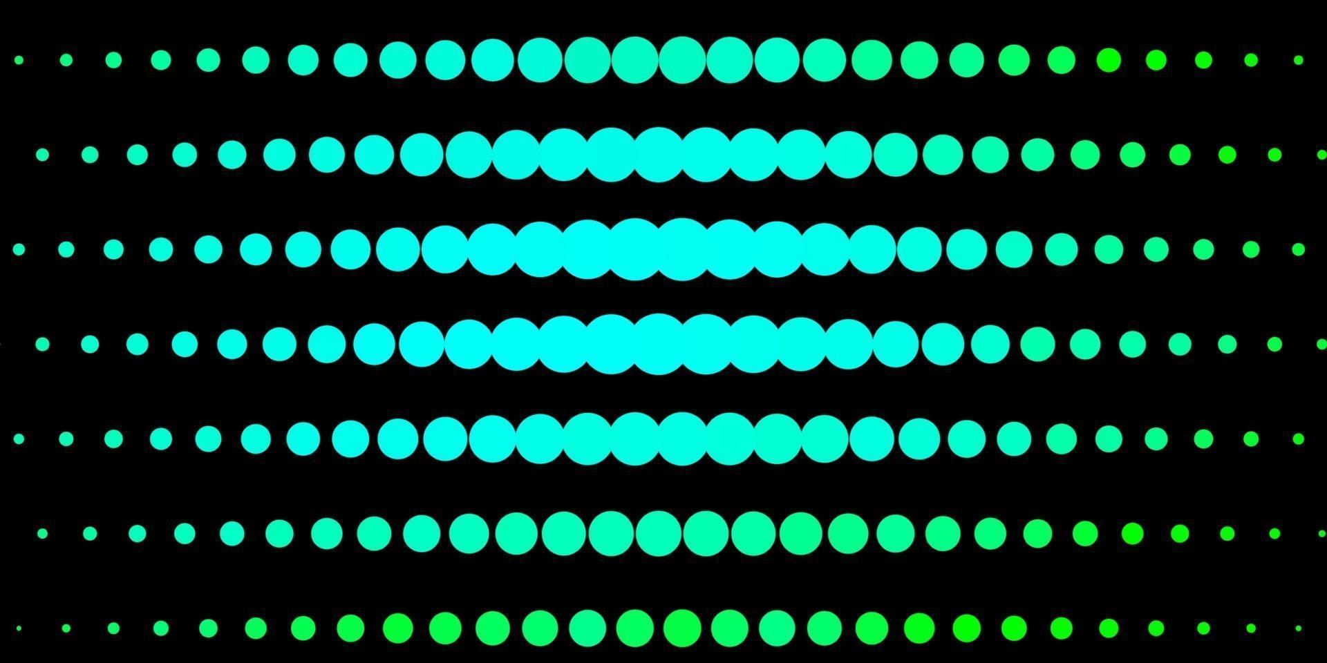 Dark Green vector template with circles.