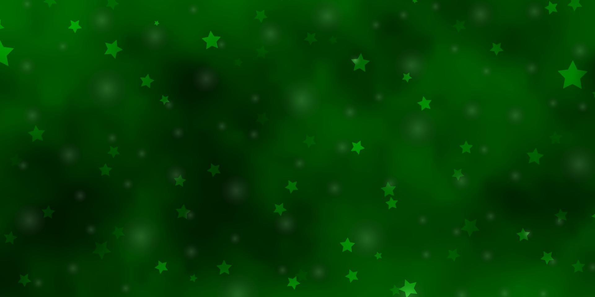 Light Green vector texture with beautiful stars.