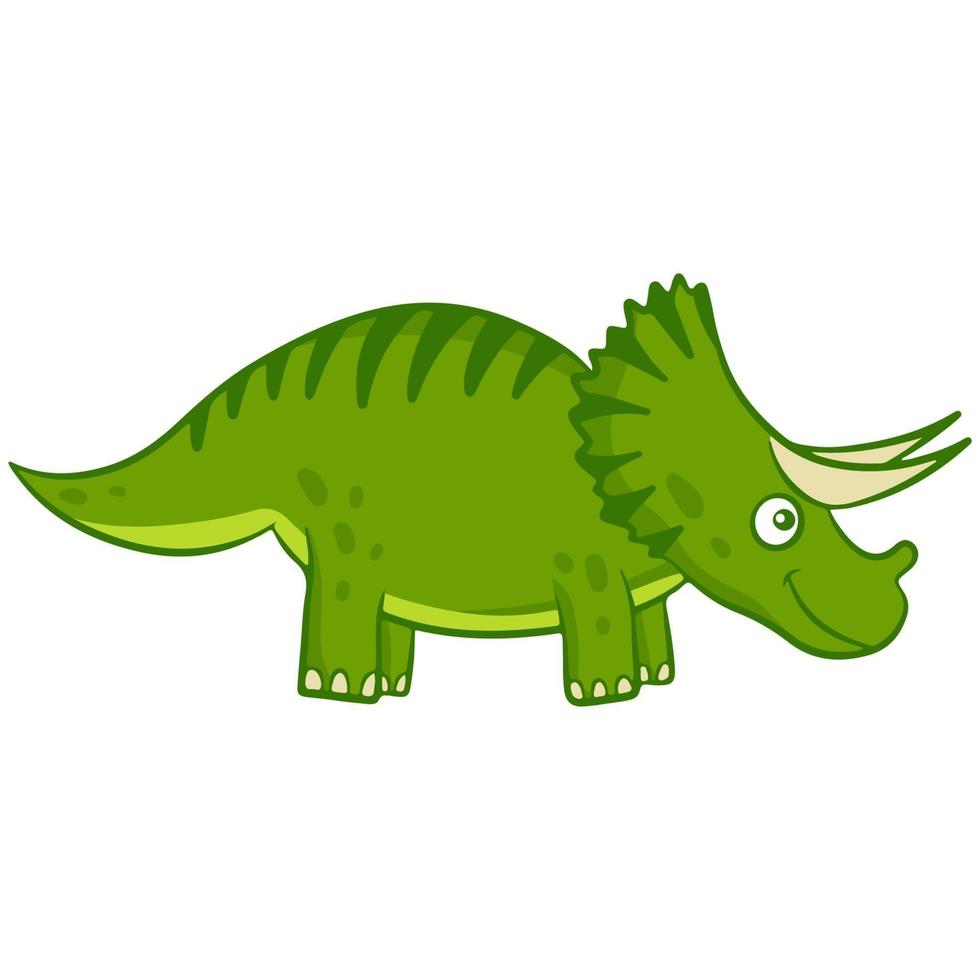 Dinosaur. Funny colorful dinosaur in cartoon style. An animal of the Jurassic period. Vector. vector