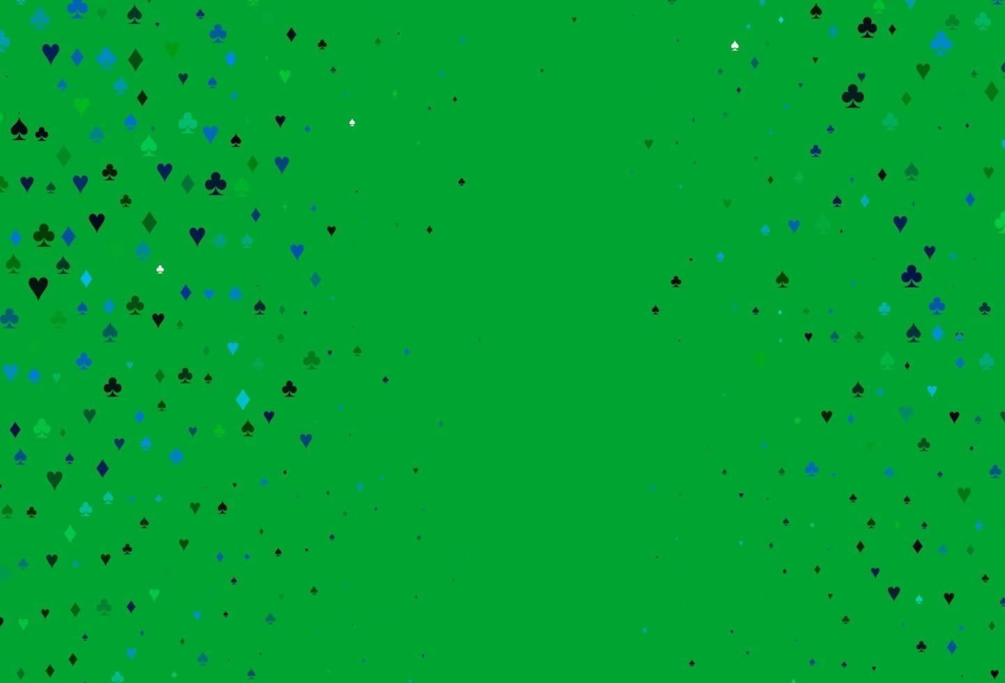 Light Blue, Green vector cover with symbols of gamble.
