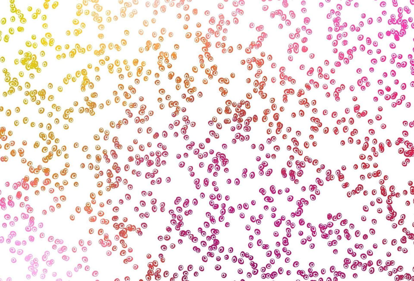 Light Pink, Yellow vector backdrop with dots.