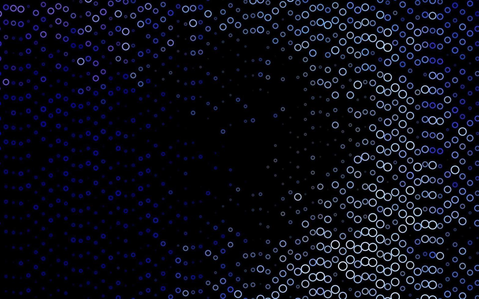 Fondo de vector azul oscuro con burbujas.