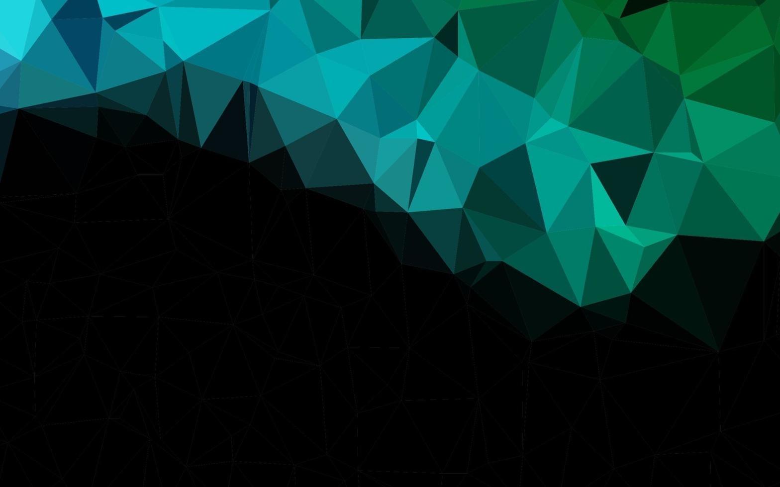 Light Blue, Green vector polygon abstract background.