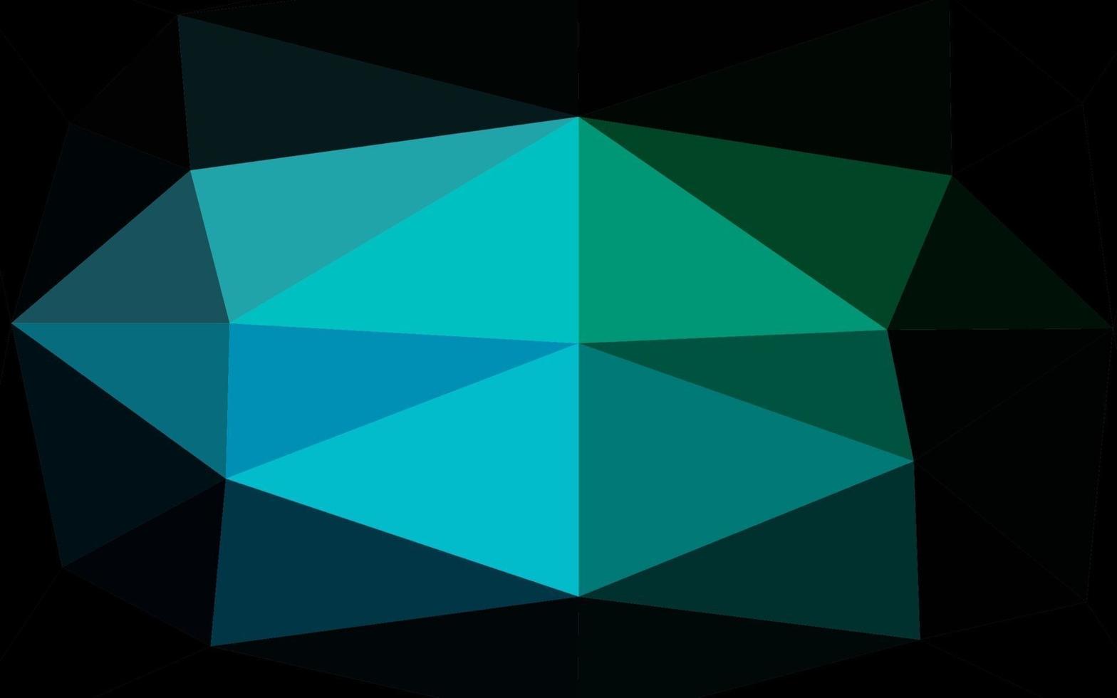diseño abstracto del polígono del vector azul claro, verde.