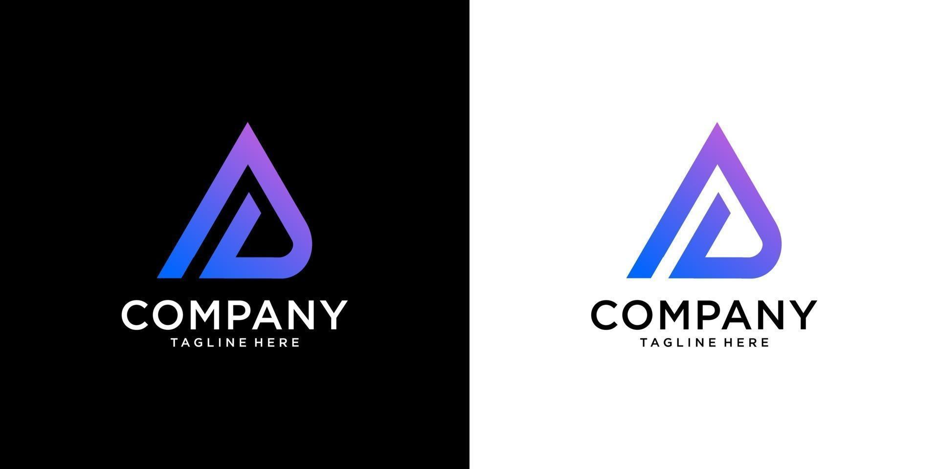 letter a logo design vector