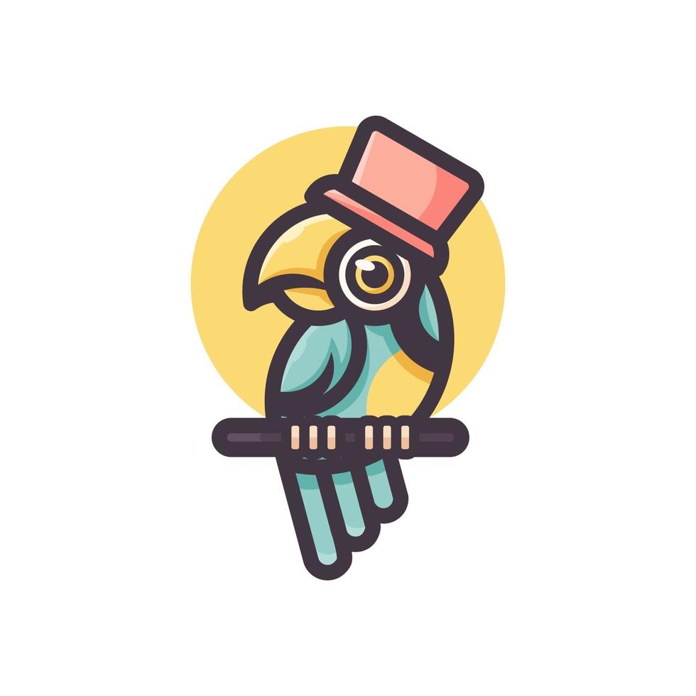 CUTE PARAKEET LOGO vector