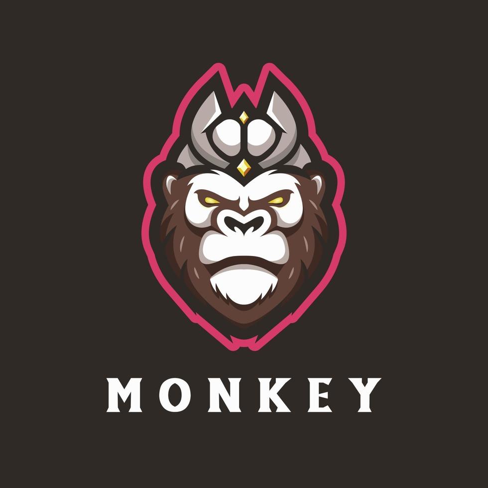 MONKEY MASCOT LOGO vector