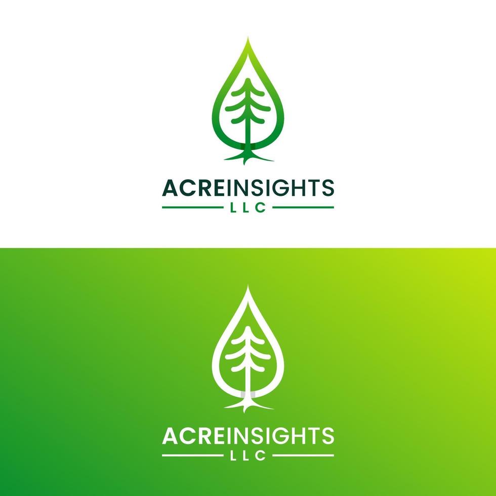 TREE AND WATER LOGO vector
