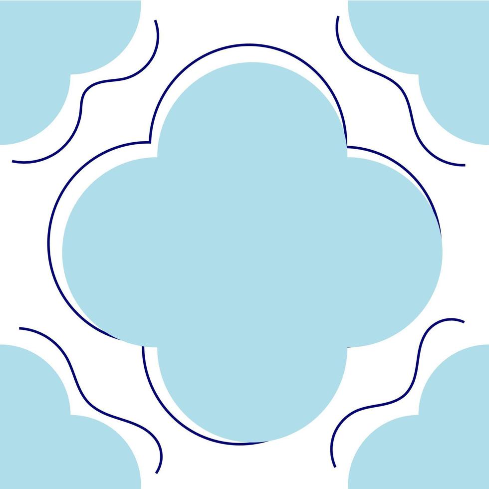 fondo abstracto minimalista con nubes azules vector
