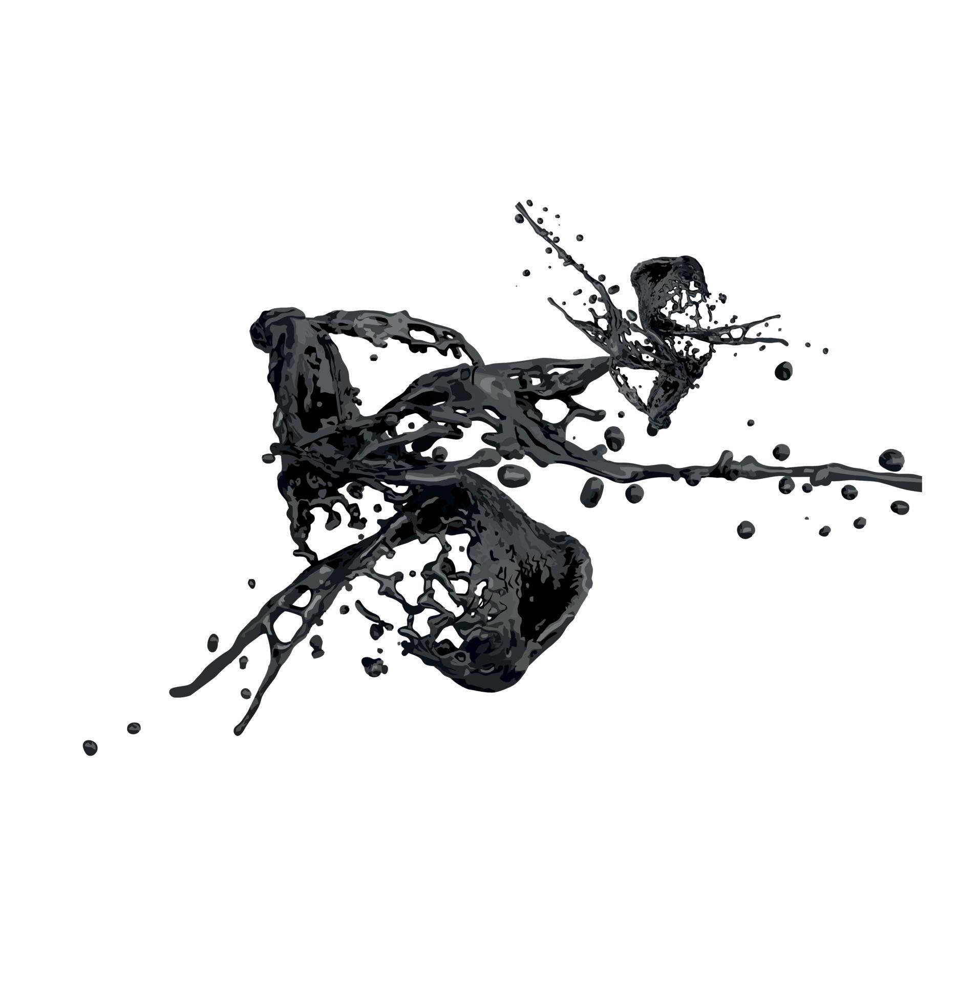 Vector image of Black water splash 5237150 Vector Art at Vecteezy