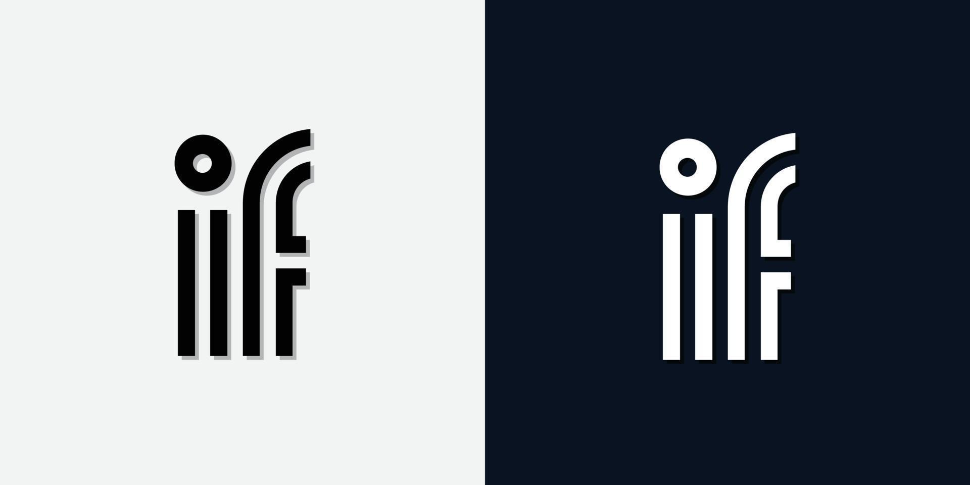 letra inicial abstracta moderna si logotipo. vector