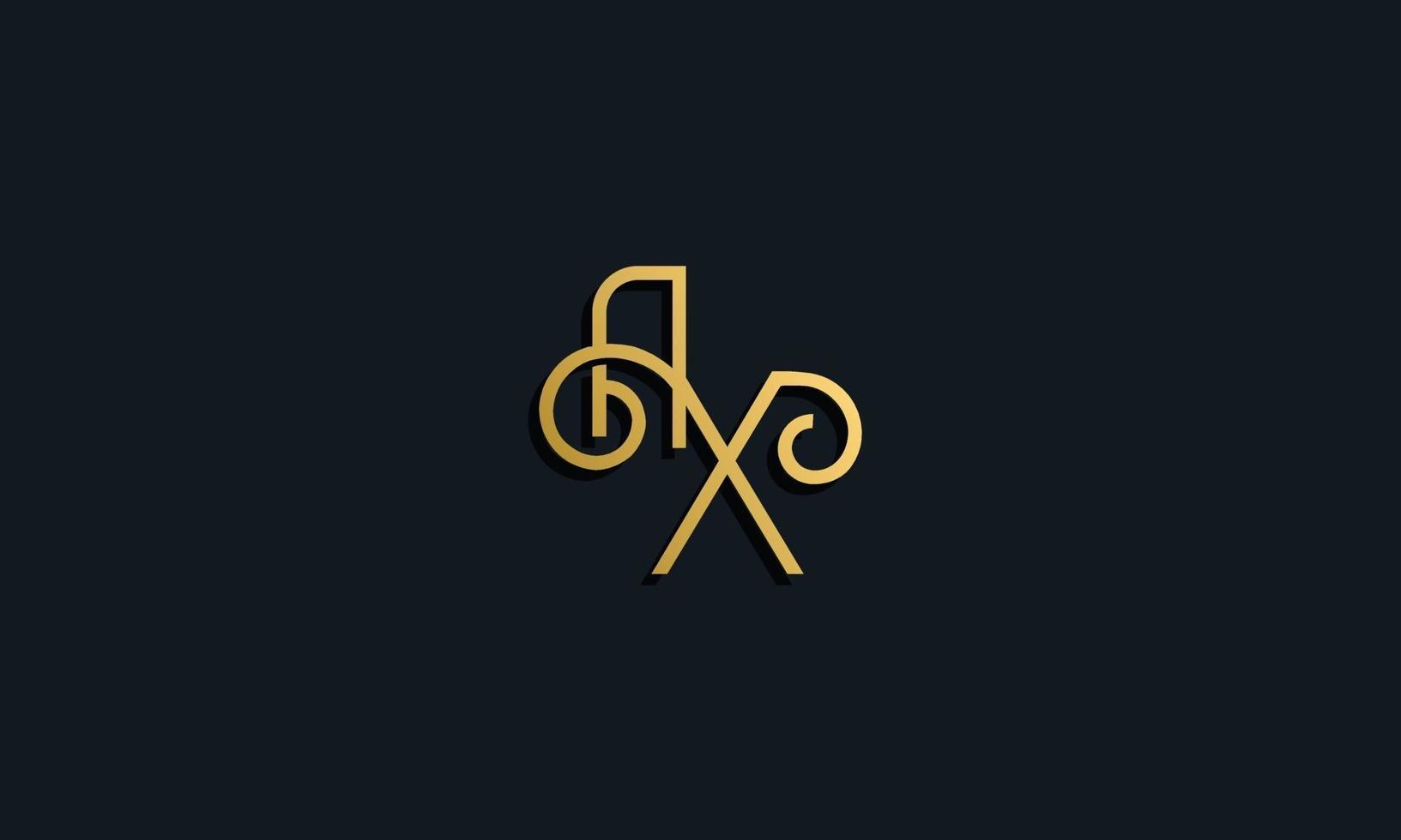 Luxury fashion initial letter AX logo. vector