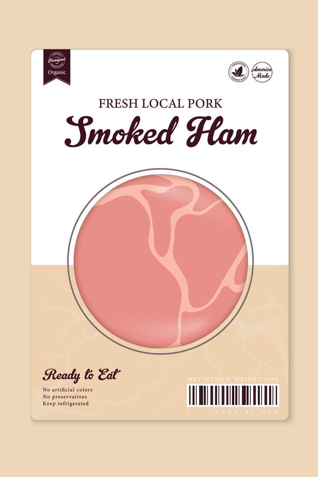 Butchery labels with farm animal silhouettes. Pork meat for grocery vector