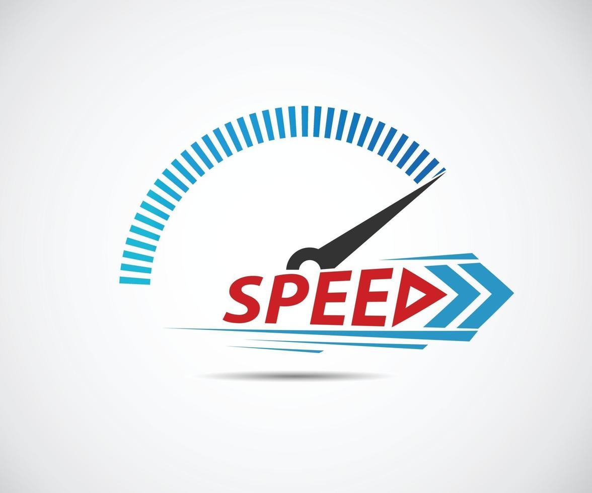 Speed. Logo racing event. Speedometer vector
