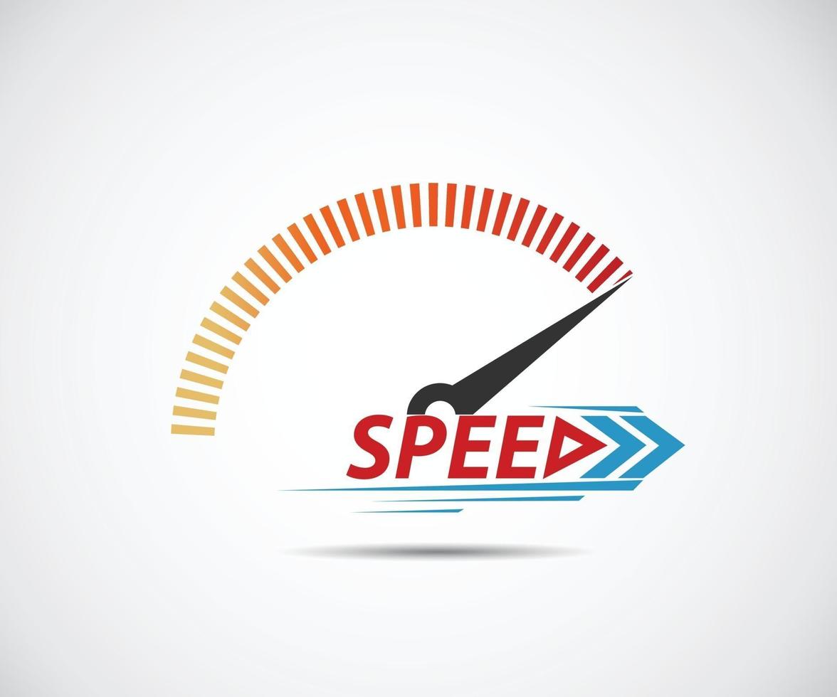 Speed. Logo racing event. Speedometer vector