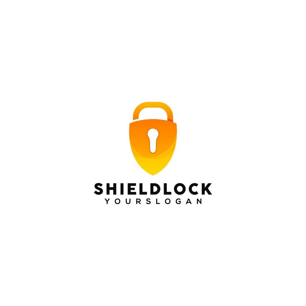 shield logo design vector