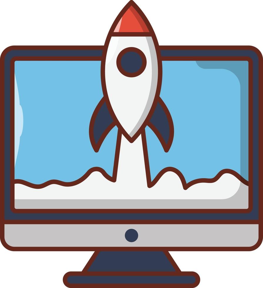startup business  vector colour line icon