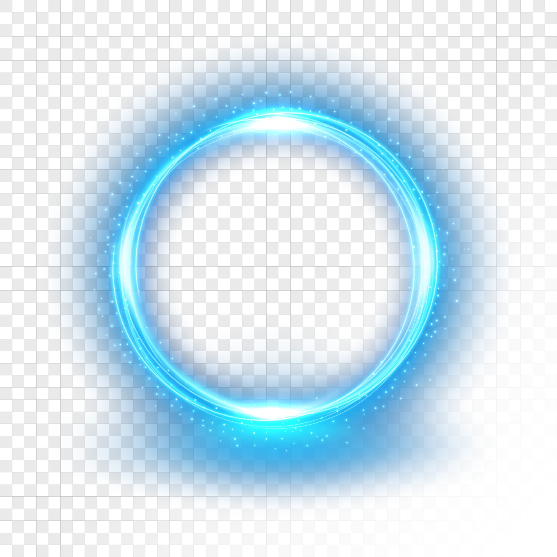 blue circle no background