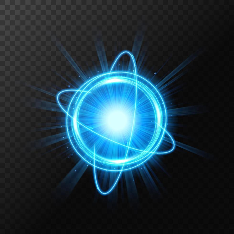 Dynamic Blue Light Explosion on a transparent background, isolated ...