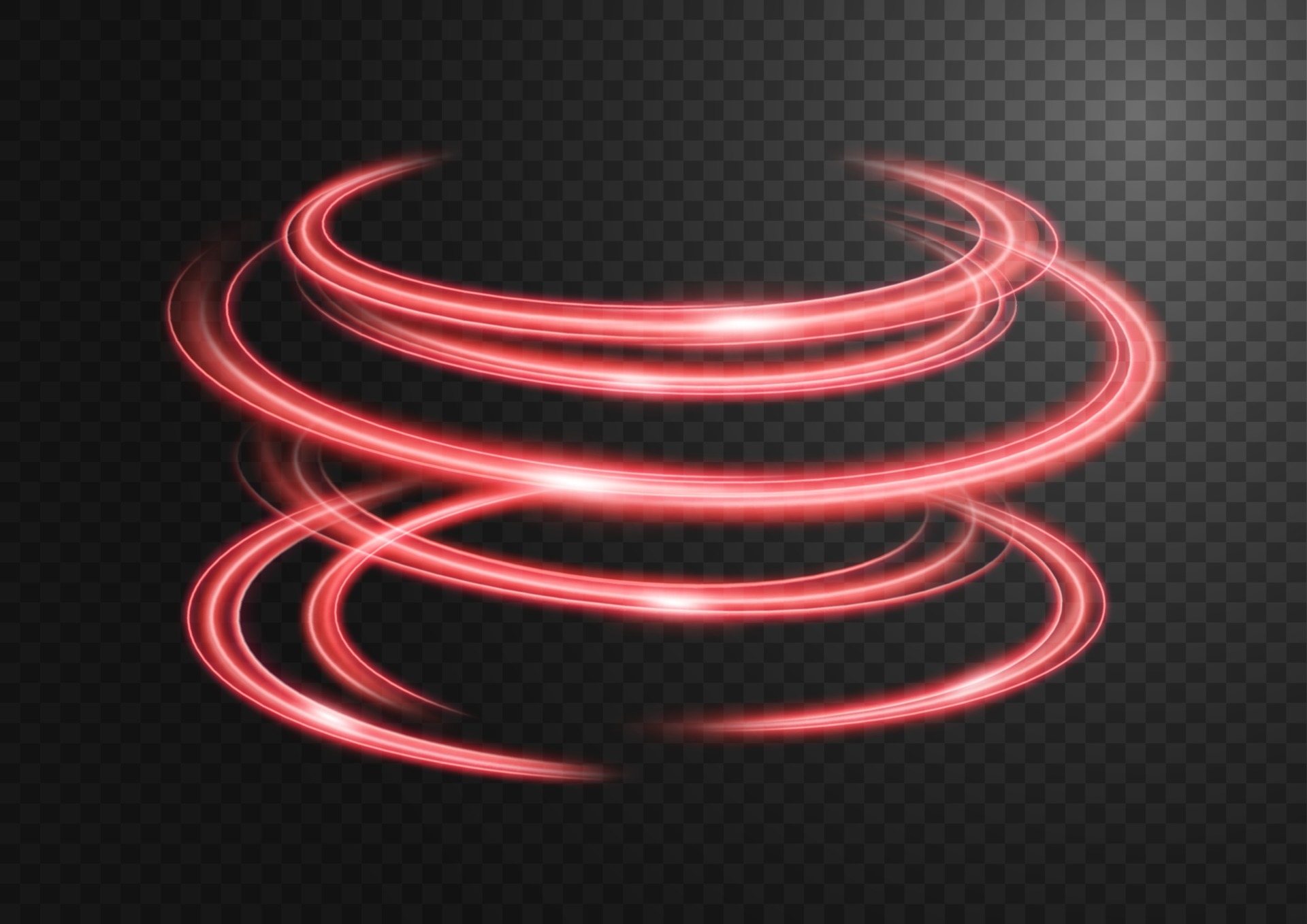Abstract red swirl line of light with a transparent background, isolated  and easy to edit 5237973 Vector Art at Vecteezy