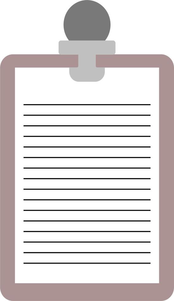 Clipboard with paper vector