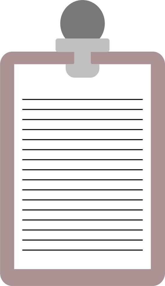 Clipboard with paper vector