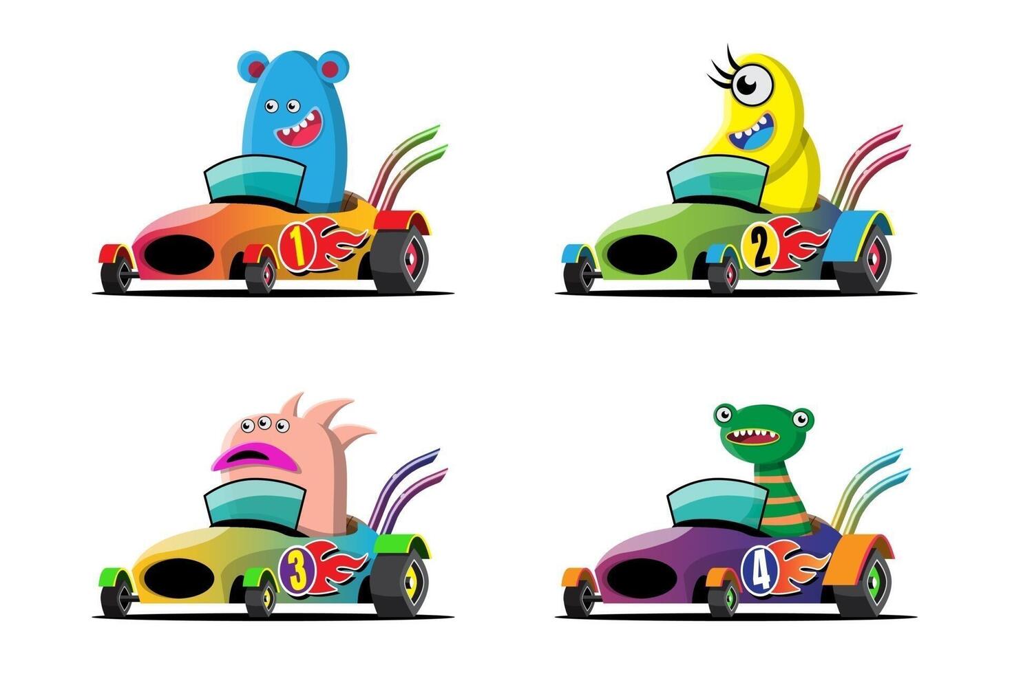 In game competition continue player used high speed car for win in racing game. competition e-sport car racing. vector