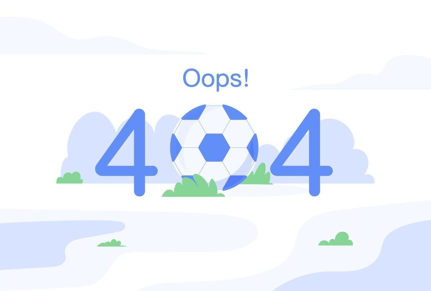 Internet network warning 404 Error Page or File not found for web page. vector