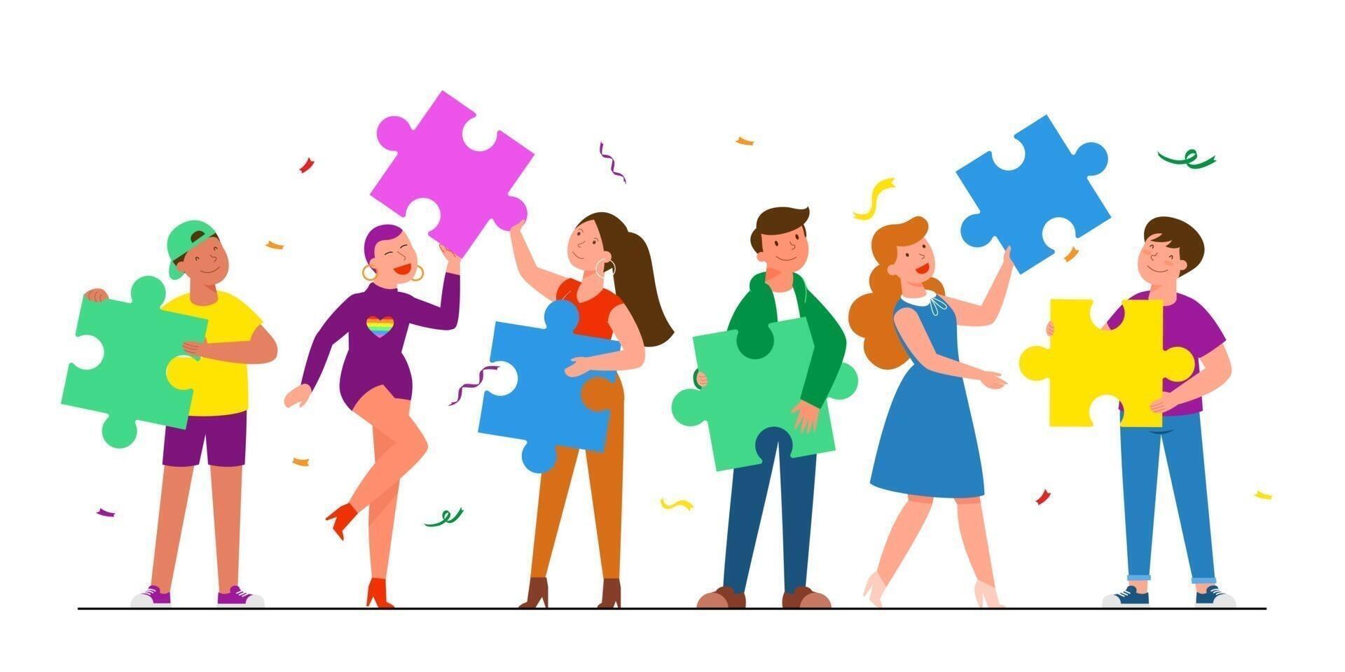 Happy pride month LBGTQ concept. Pride month with rainbow flag. vector