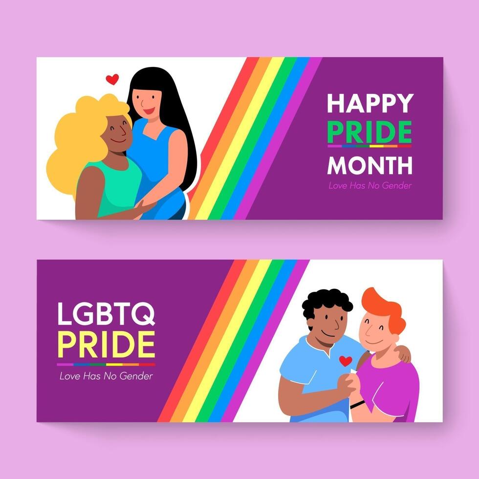 Happy pride month LBGTQ concept. Pride month with rainbow flag. vector