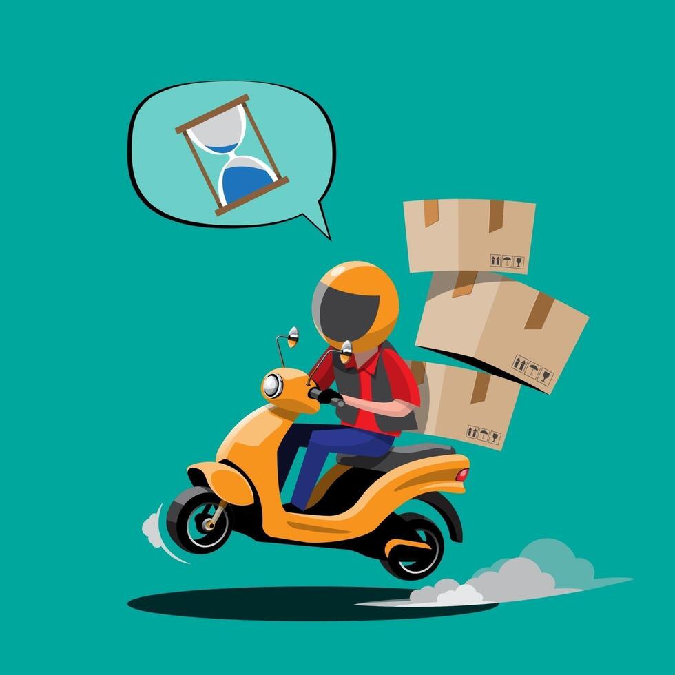 illustrations of various colorful motorcycles. vector