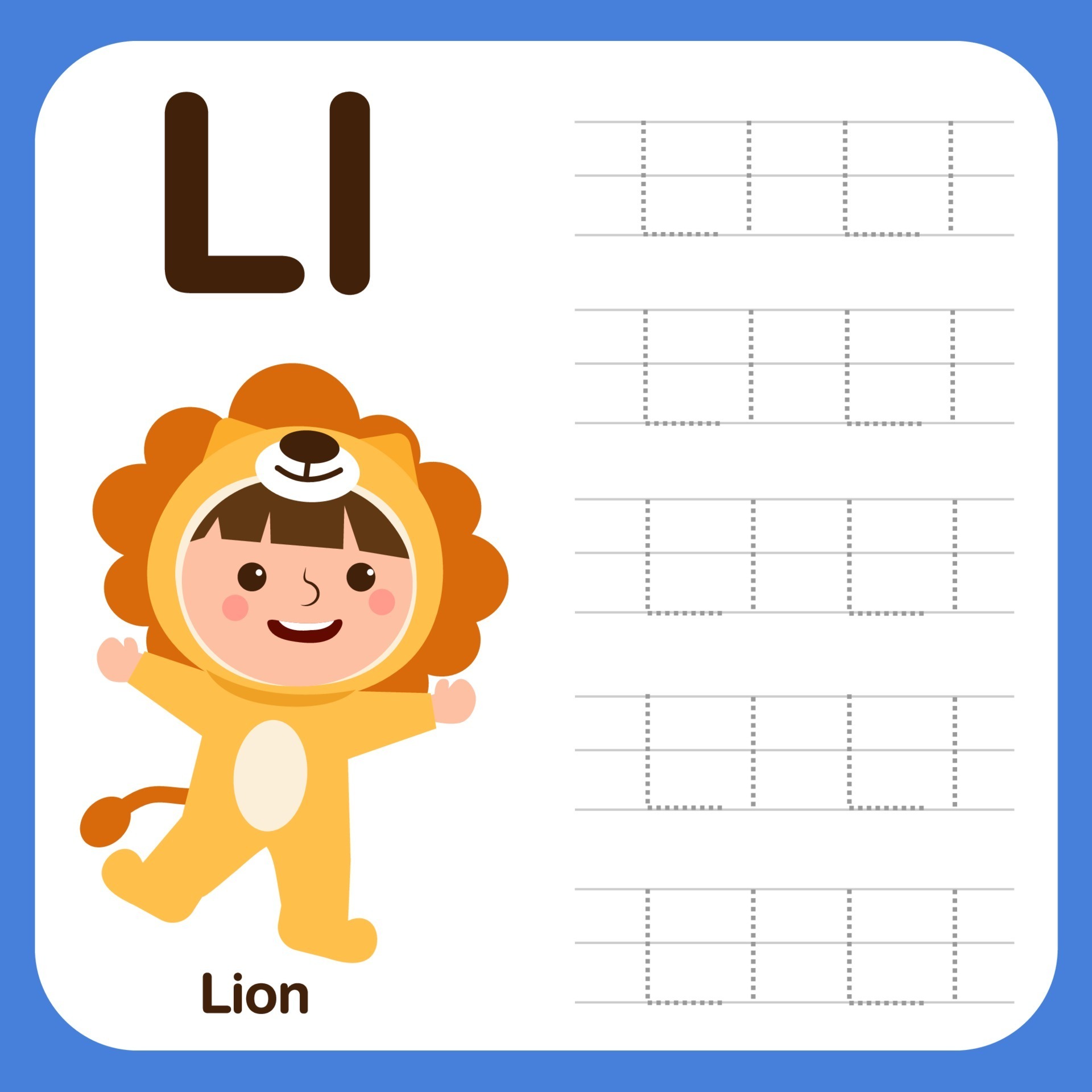 Alphabet tracing book for preschool with example and fun vector 5238831