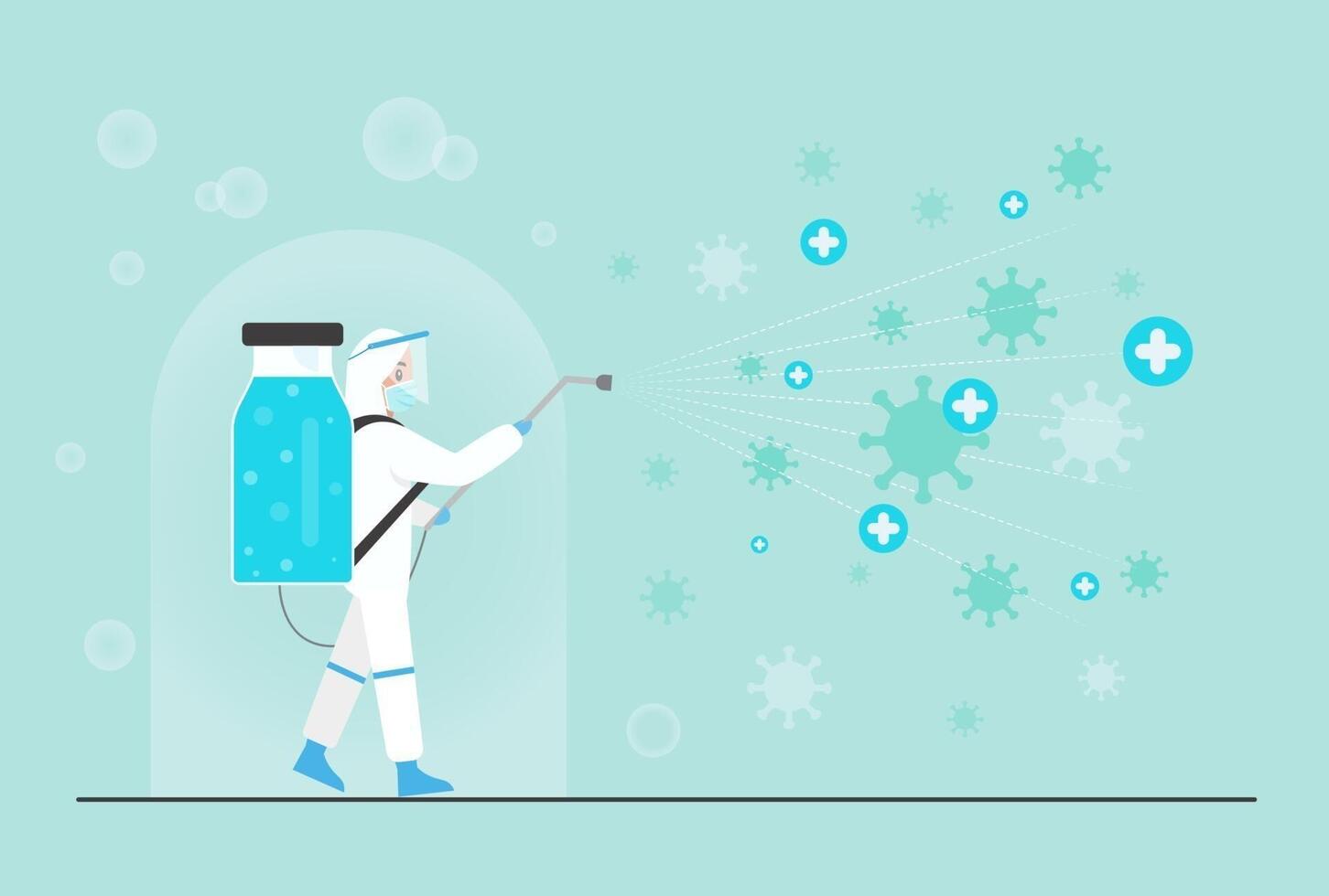 public health authorities were spraying the virus to kill the virus at community sources vector