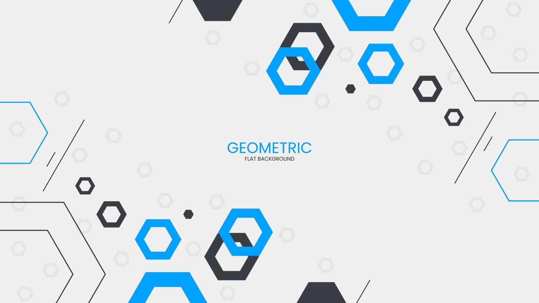 Abstract geometric flat background with polygon object vector