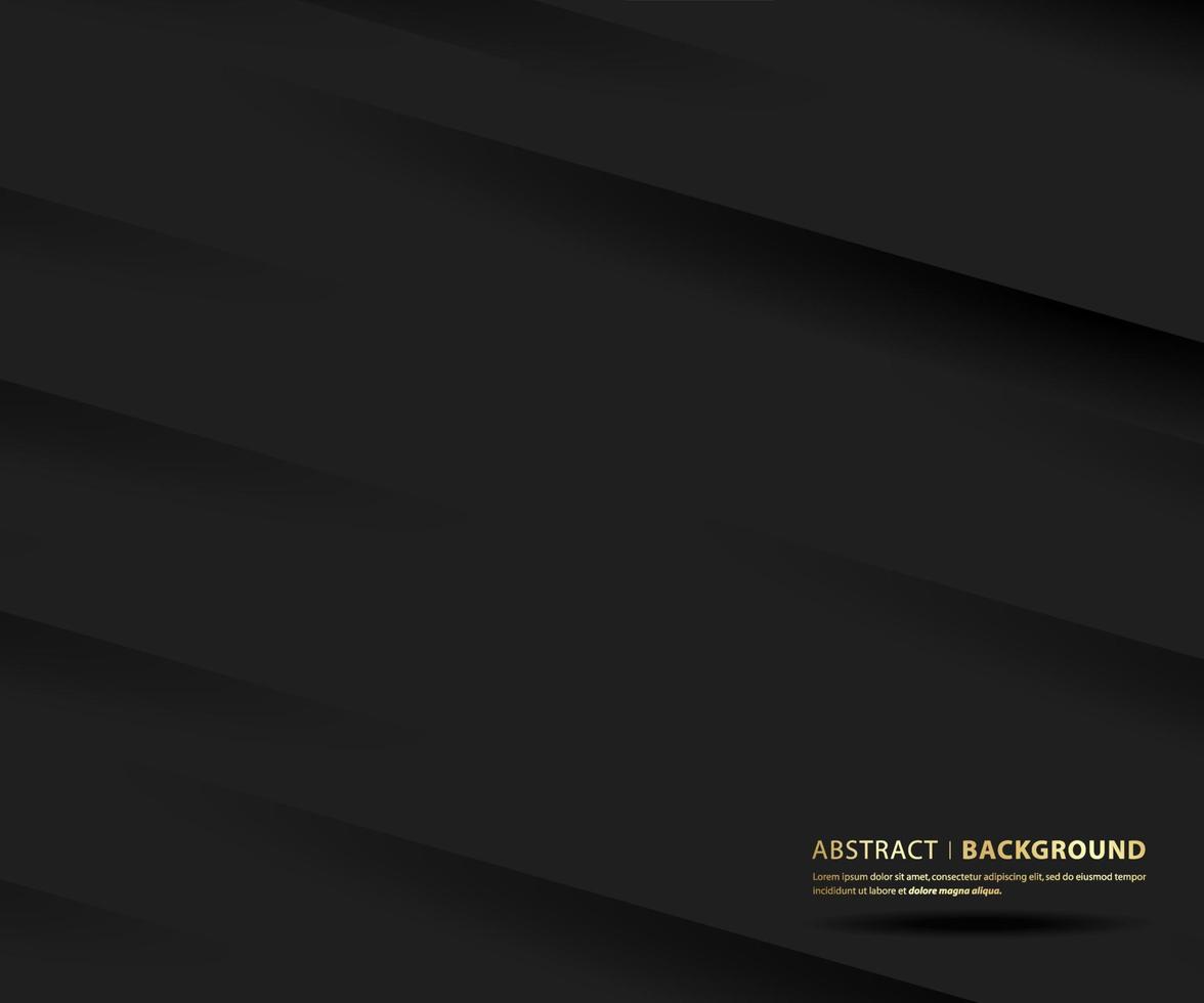 Dark and shadow abstract background. Modern Black design Template. vector illustration.