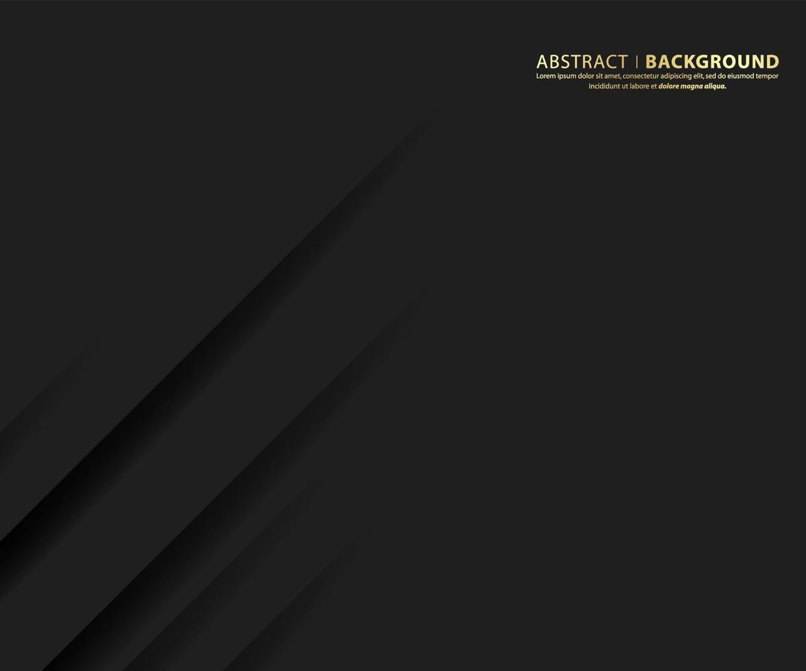 Dark and shadow abstract background. Modern Black design Template. vector illustration.