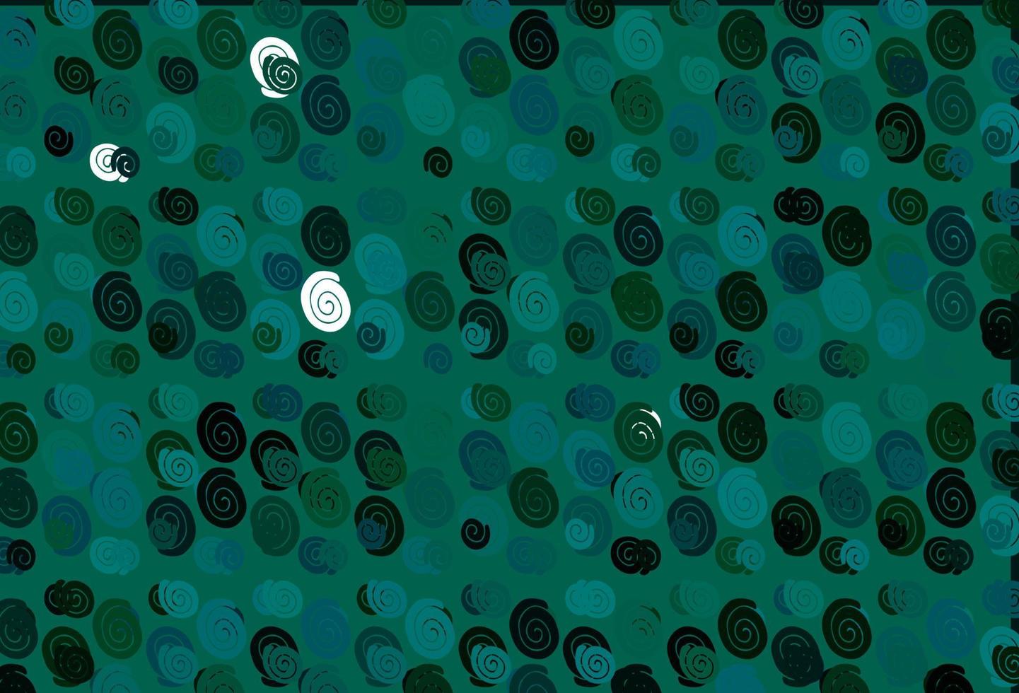 Fondo de vector azul claro, verde con formas de lámpara.