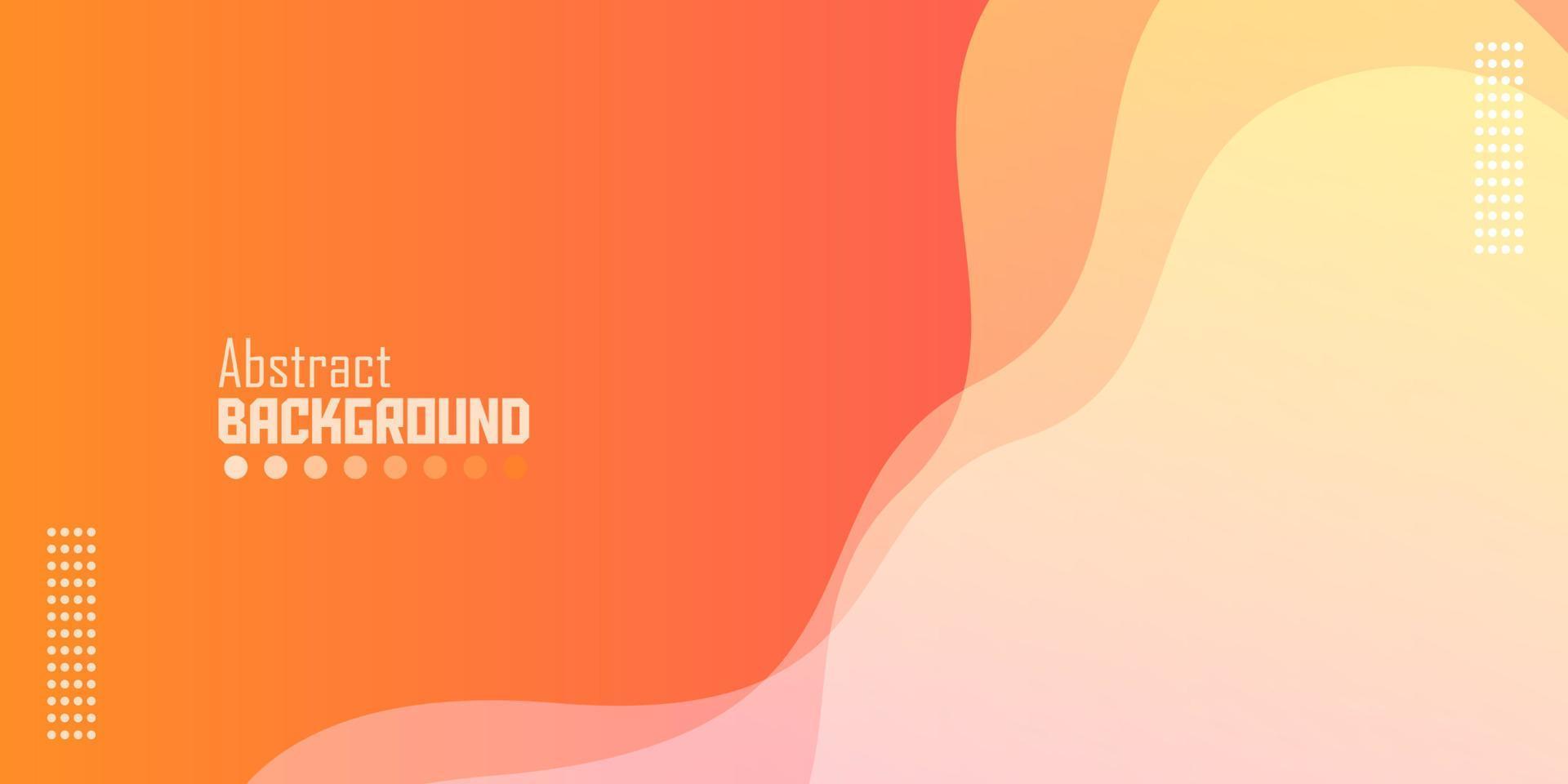 Abstract orange minimal waves background vector